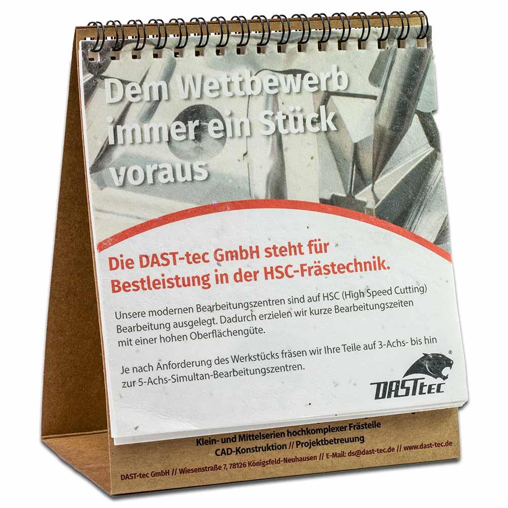 Samenpapier-Tischkalender - Weihnachten - Kamille