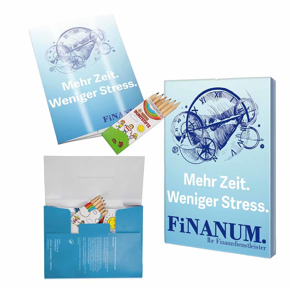 Malbuch / Mal-Set A6 - Ernährung - Malset mit individuellen Vorder- und Rückseiten