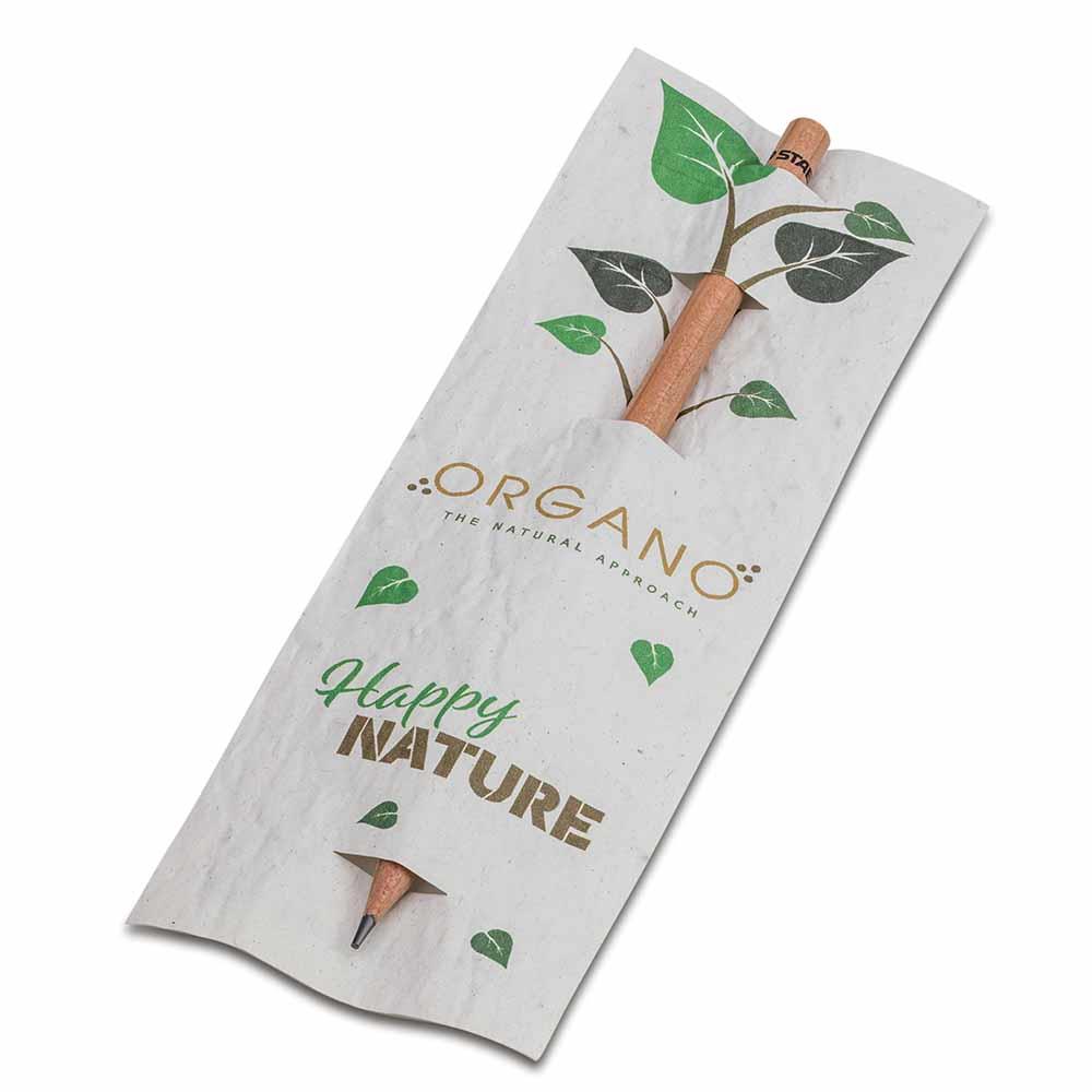 Bleistift im Samenpapieretui - Ostern - Blumenmischung, Druck 4/0c, Lasergravur