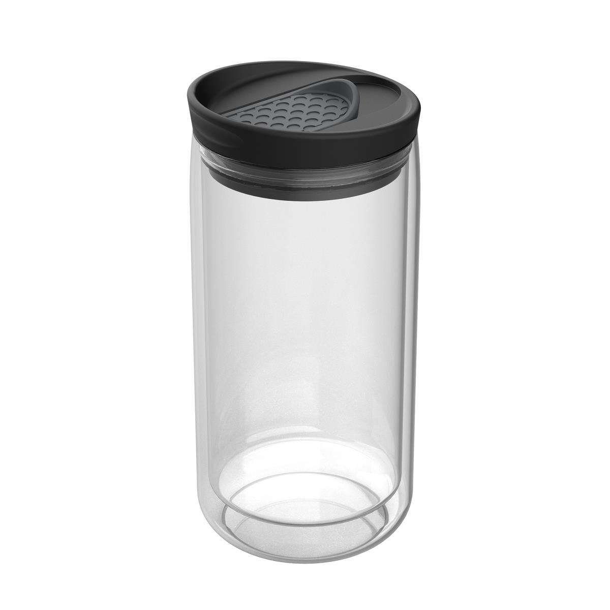 transparent, dunkelgrau