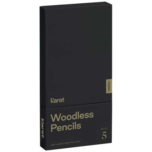 Karst® 5er-Pack 2B holzlose Graphitstifte