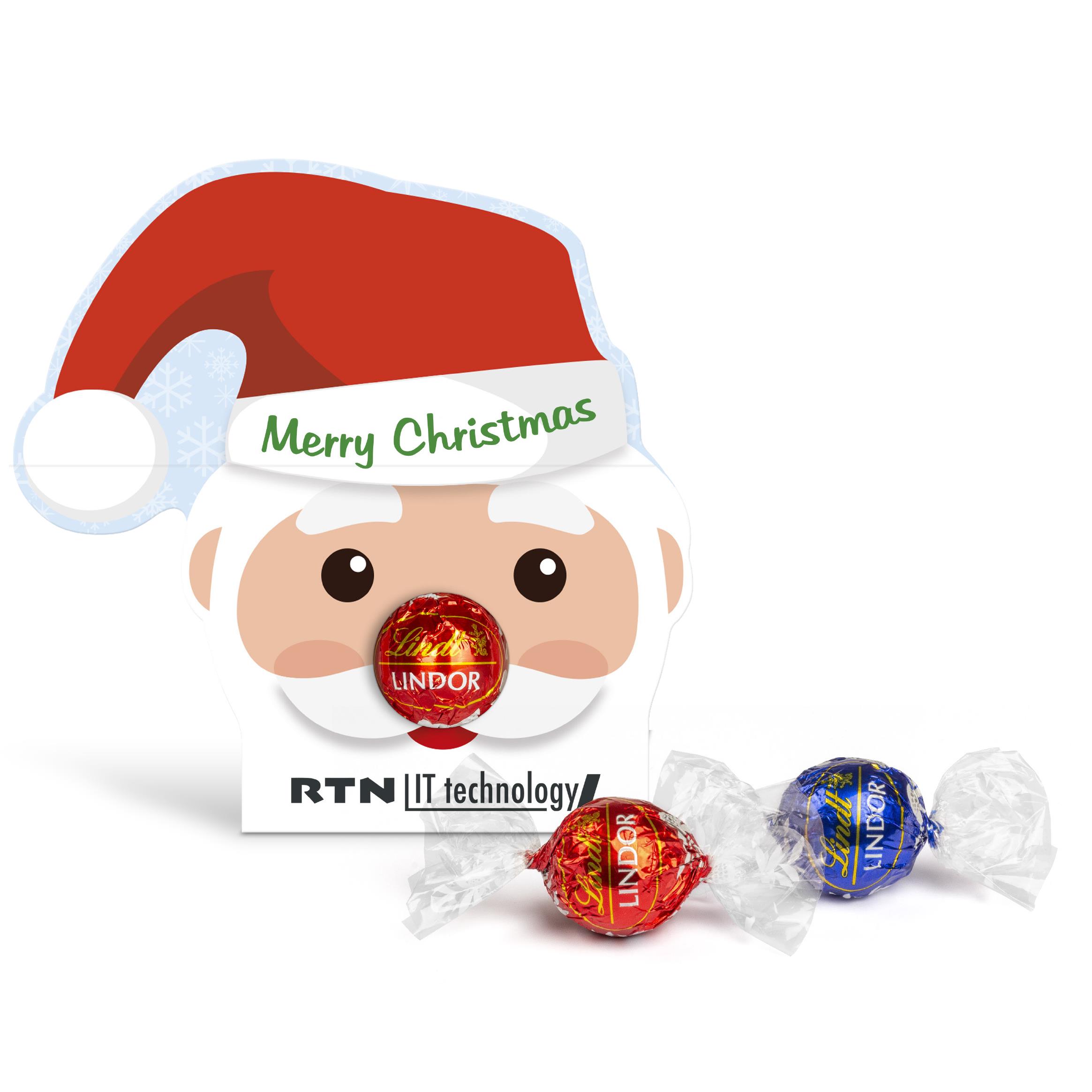 Lindt Lindor Kugel in Werbekartonage ´Santa Claus´