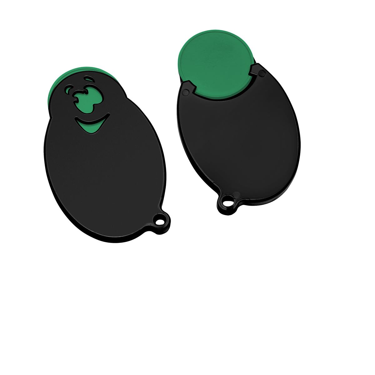 Chip grün, Chiphalter schwarz
