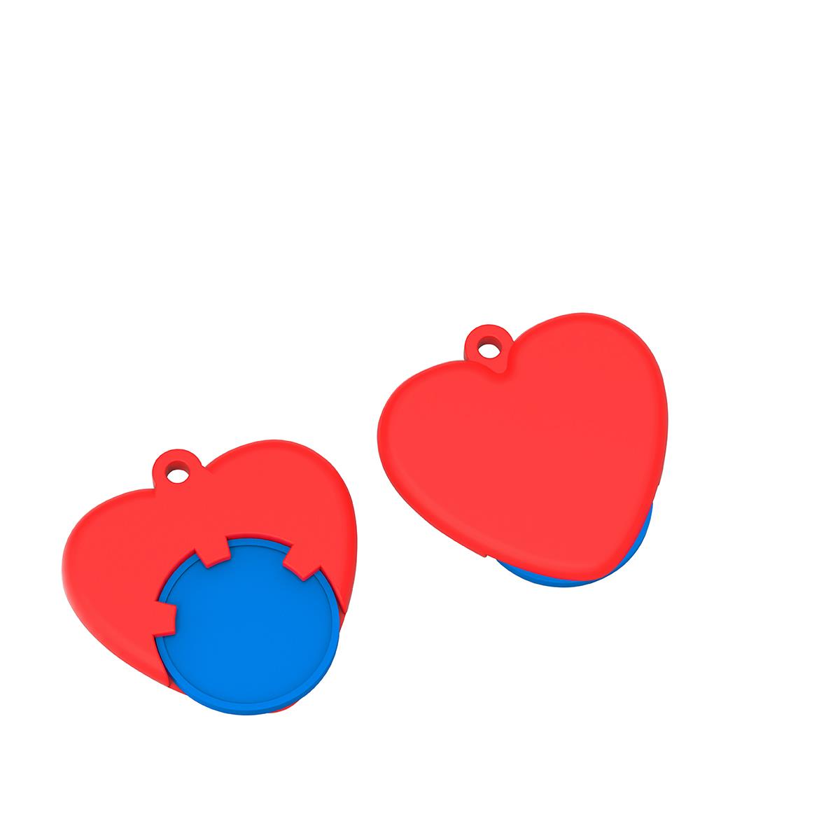 Chip blau, Chiphalter rot