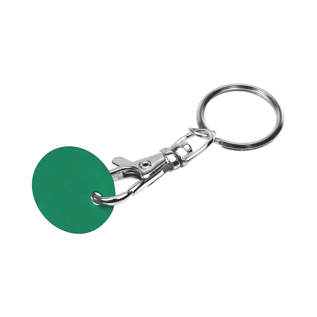 Karabiner silber, Chip grün