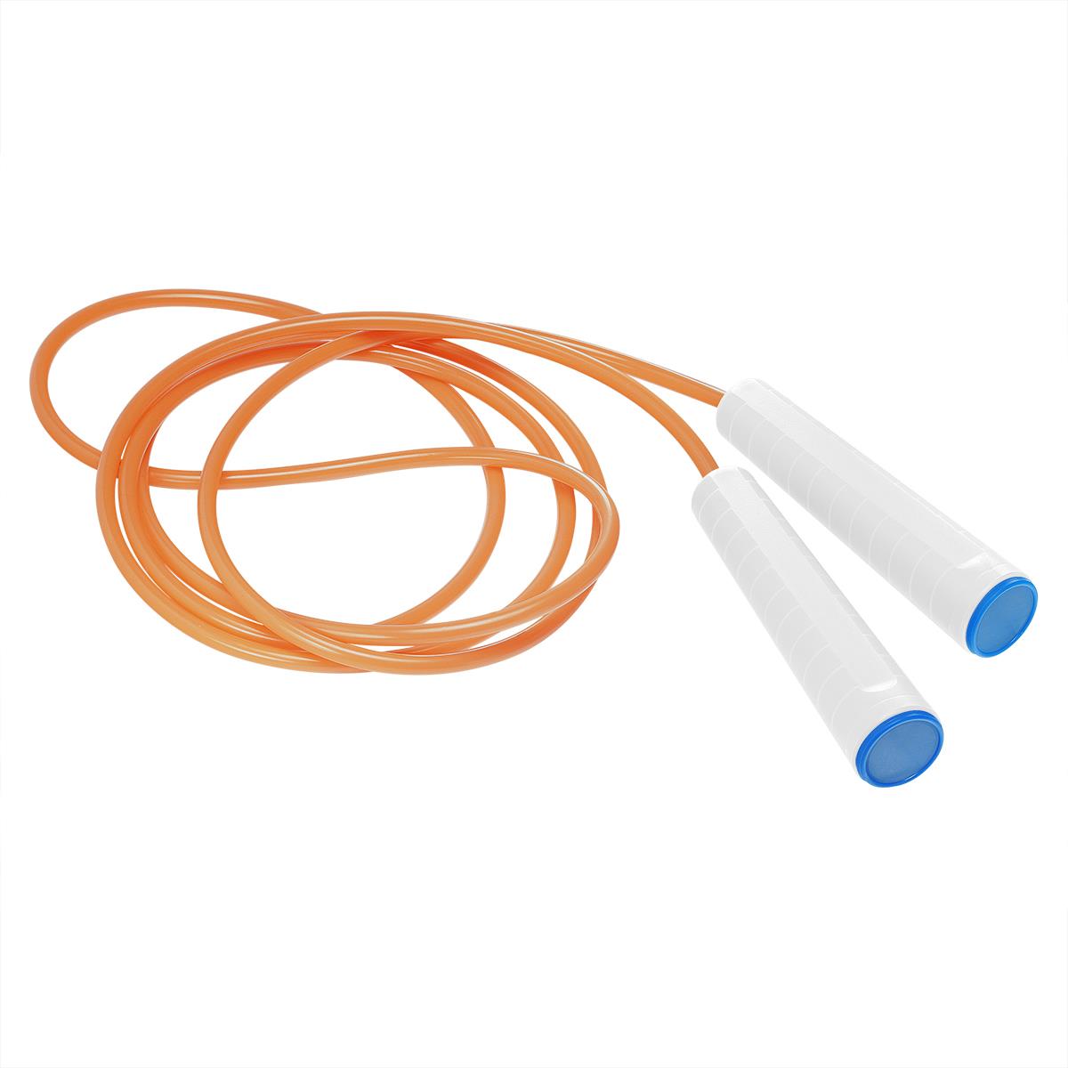 Griff weiß, Deckel blau, Seil neonorange