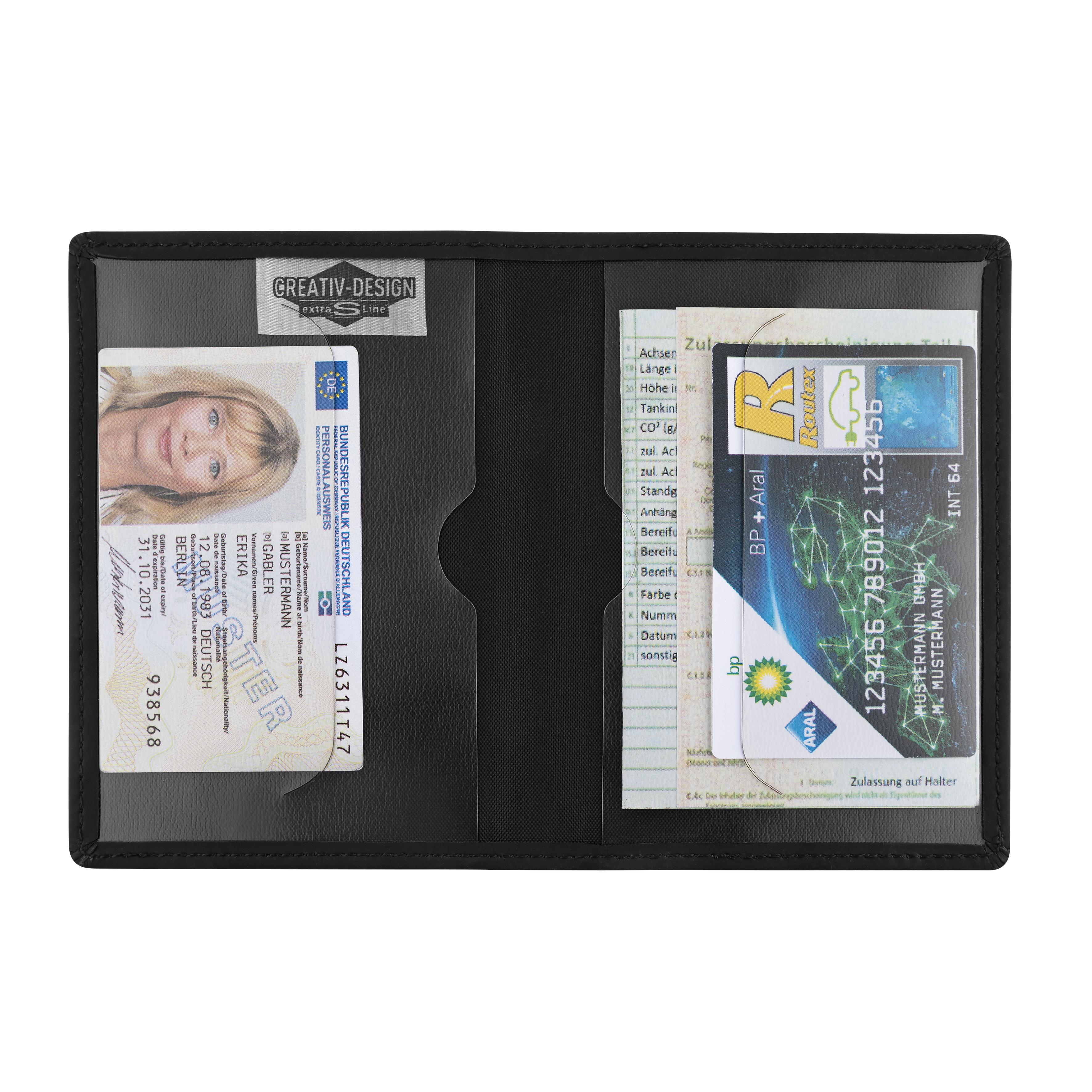 Blackmaxx® Kunstleder Führerscheintasche ´EcoCraftPlus´