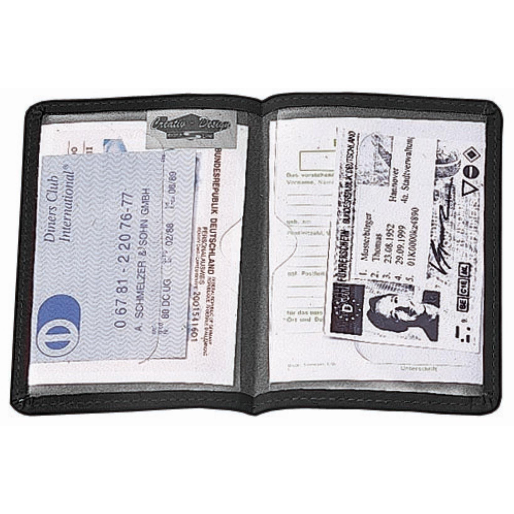 CreativDesign® Ausweistasche ´Paper Label 2G´ schwarz