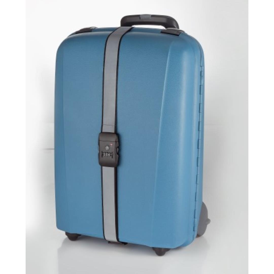 thanxx® Koffergurt ´TSATravel´ silber
