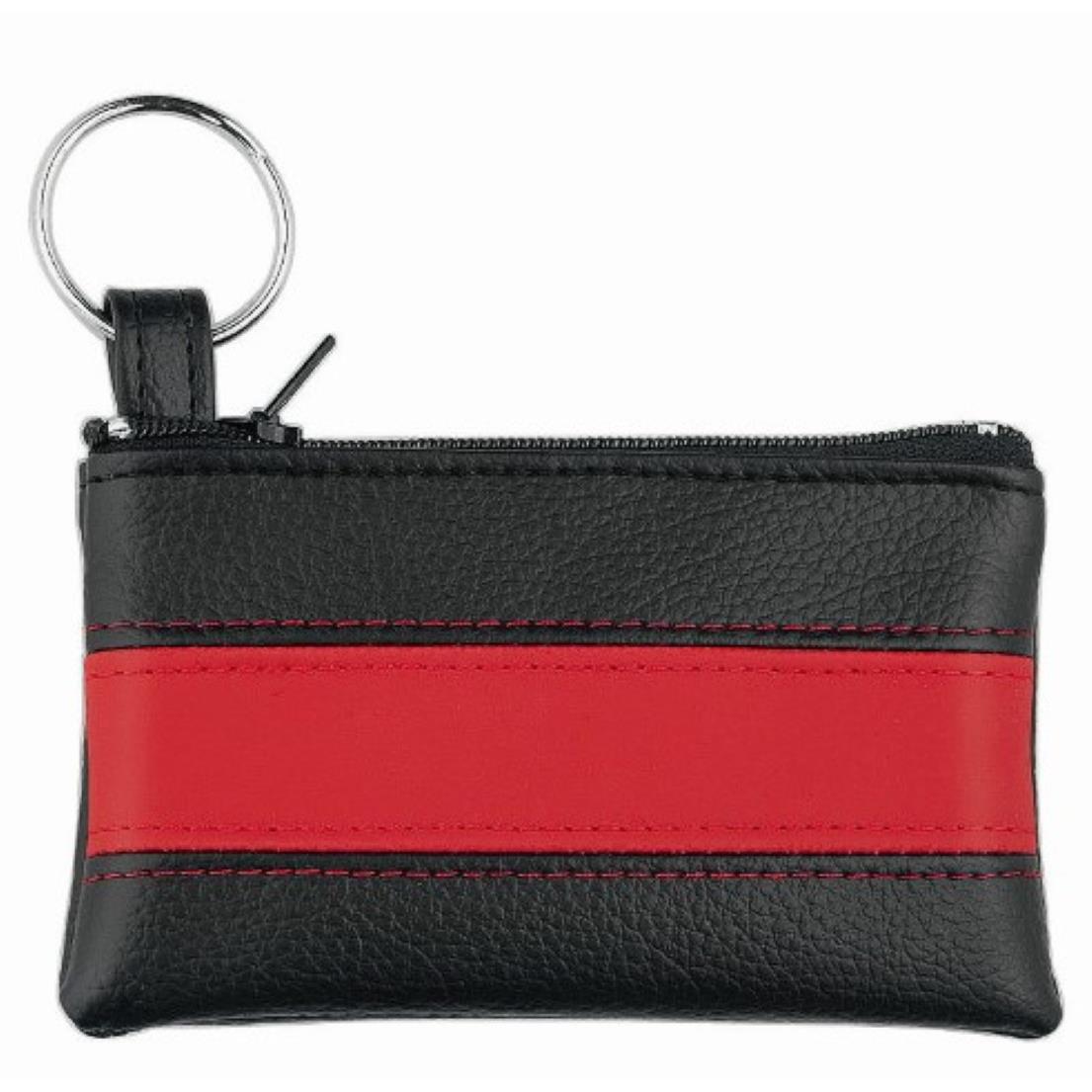 CreativDesign® Schlüsseltasche ´LookPlus´ schwarz/rot