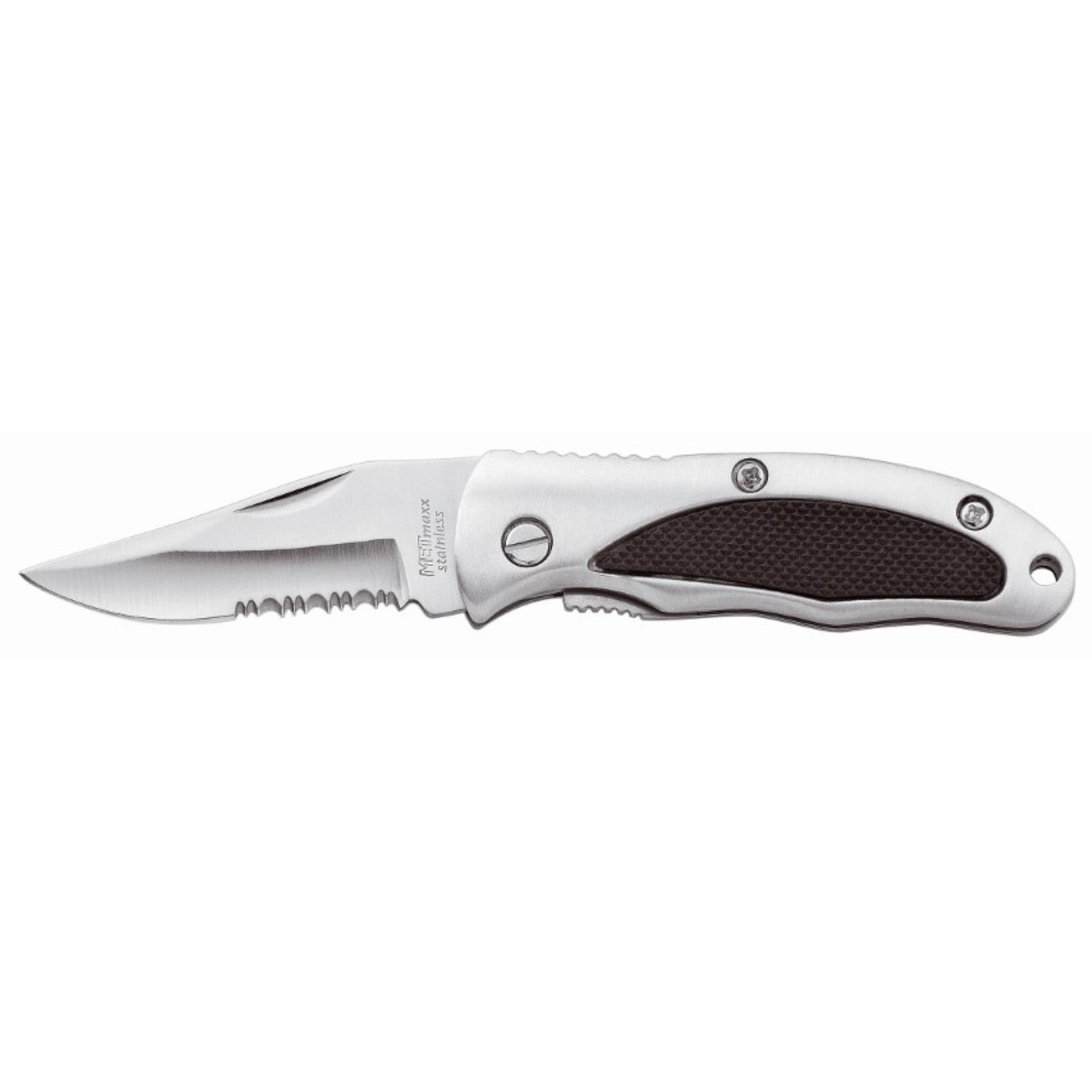 Metmaxx® Taschenmesser ´HunterPlus´ silber/schwarz