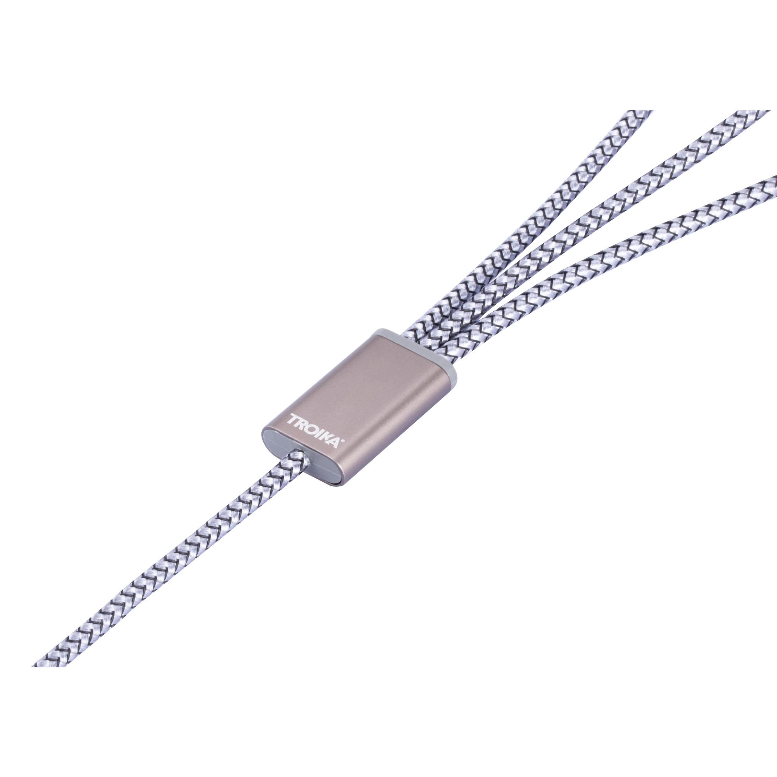 TROIKA Ladekabel TROIKA DREIZACK