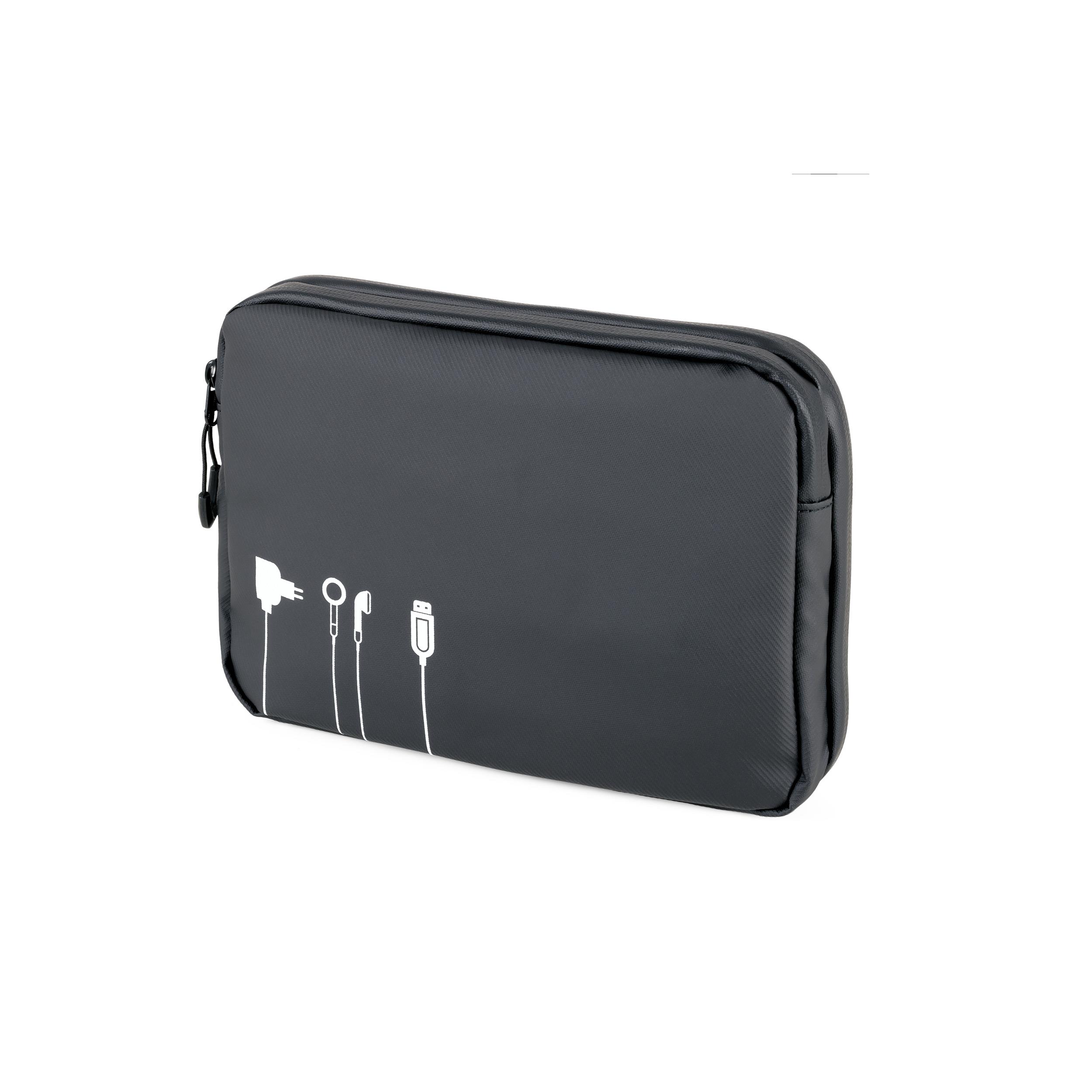 TROIKA Kabeltasche TROIKA BLACK TECH POUCH 2