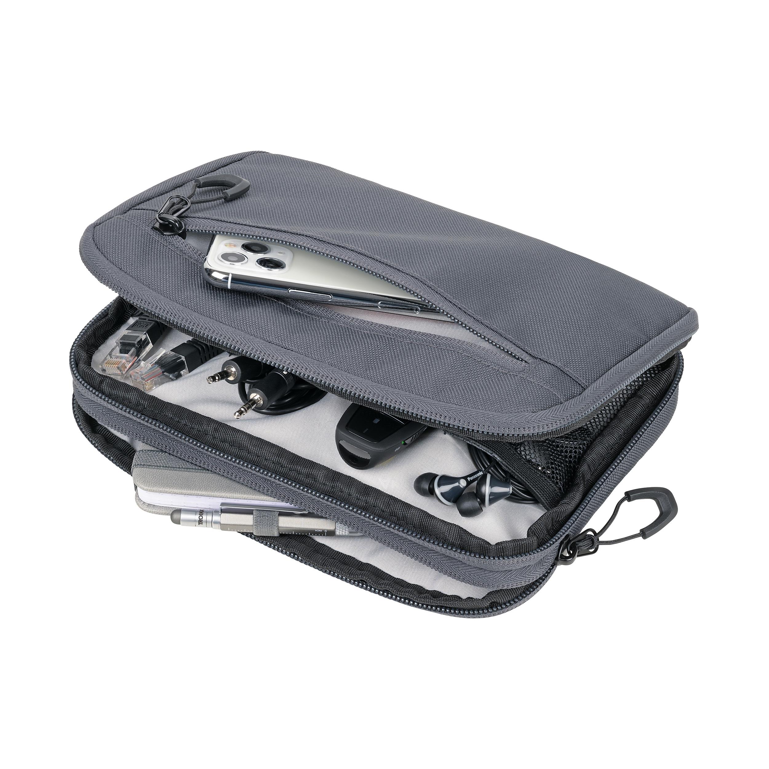 TROIKA Kabeltasche BLUE CYCLE TECH POUCH 2