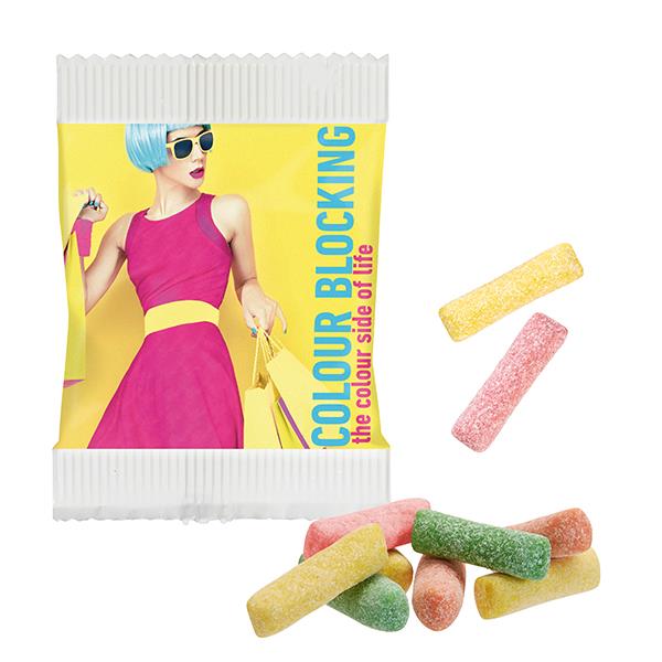 Mini HITSCHIES Kaubonbons Sauer MIX im Papiertütchen