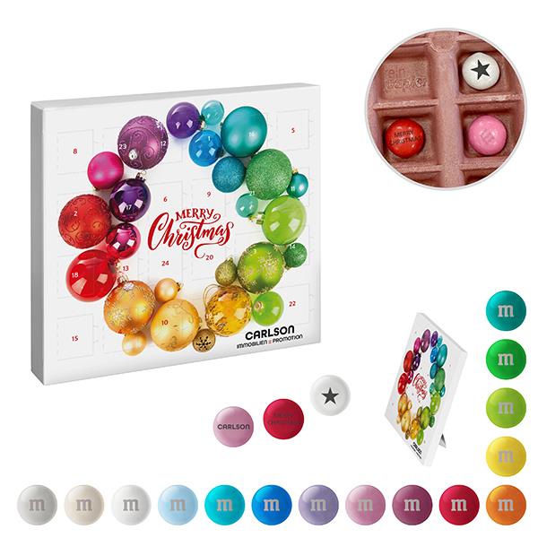 reinpapier® Mini-Adventskalender mit personalisierten M&M´S® Schokolinsen