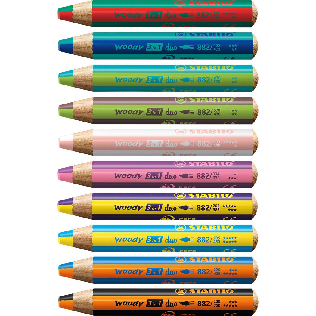 STABILO woody duo Farbstift 4er-Set