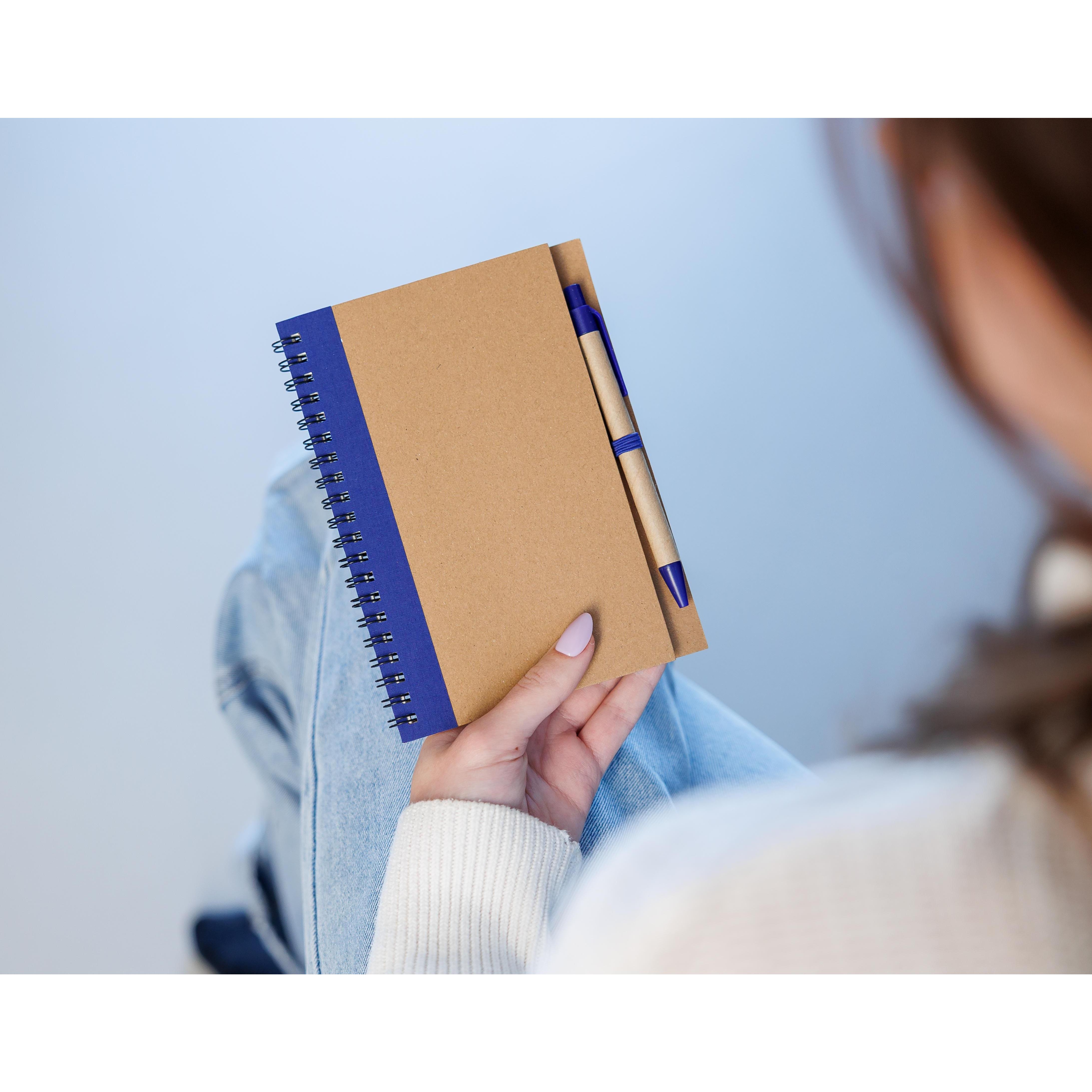 Notizbuch Stella | Karton | Liniert | Mit Kugelschreiber