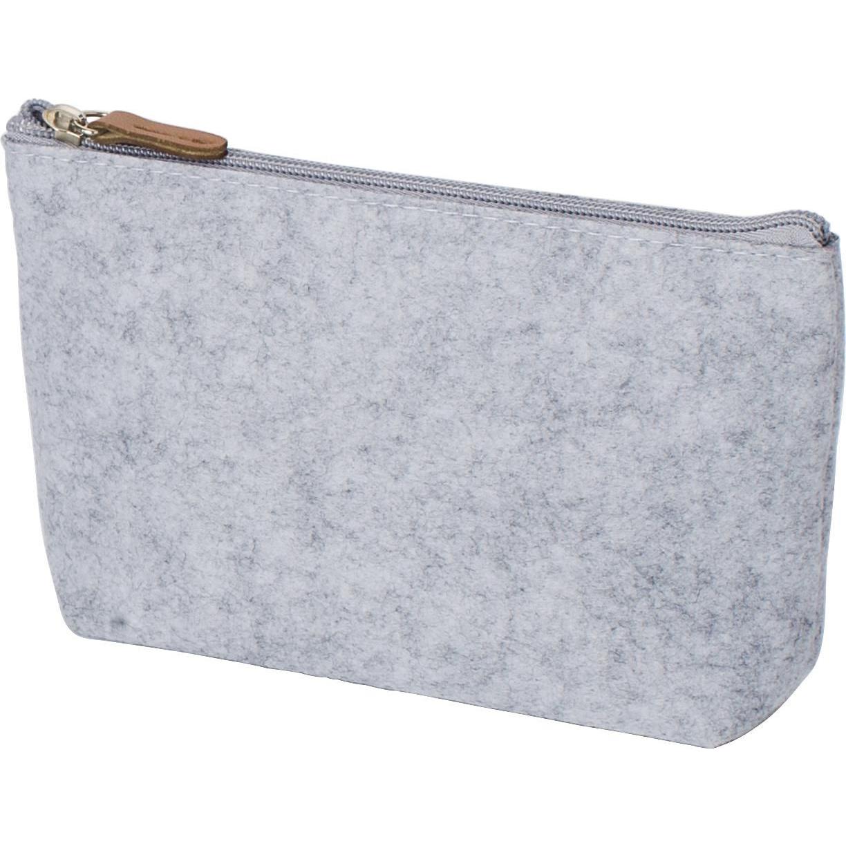 Kosmetiktasche Lucy | Filz | Kunstleder-Details