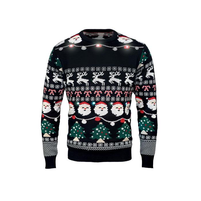 Weihnachts-LED-Pullover S/M