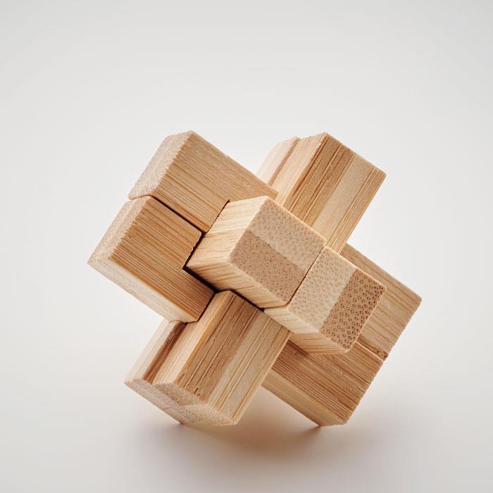 Holzpuzzle/Gehirnjogging Bambus