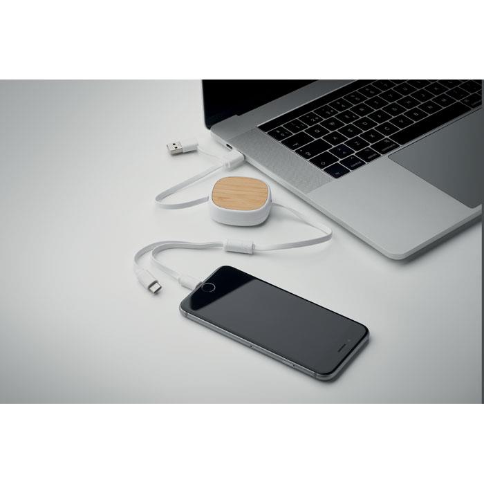 Einziehbares USB-Ladekabel