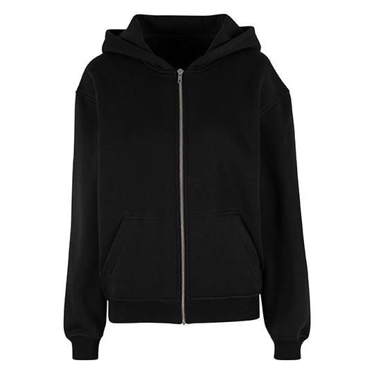Ladies Loose Fit Zip Hoody