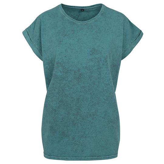 Ladies´ Acid Washed Extended Shoulder Tee