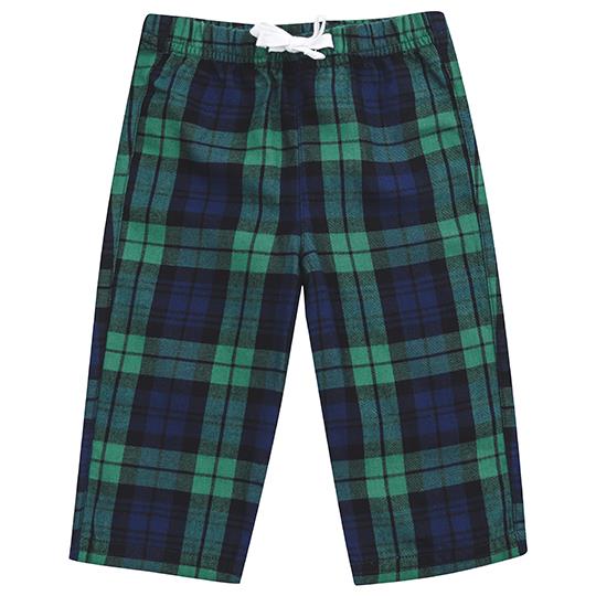Navy-Green Check
