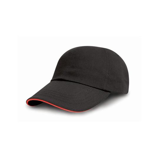 Brushed Cotton Decorators Cap With Sandwich Peak