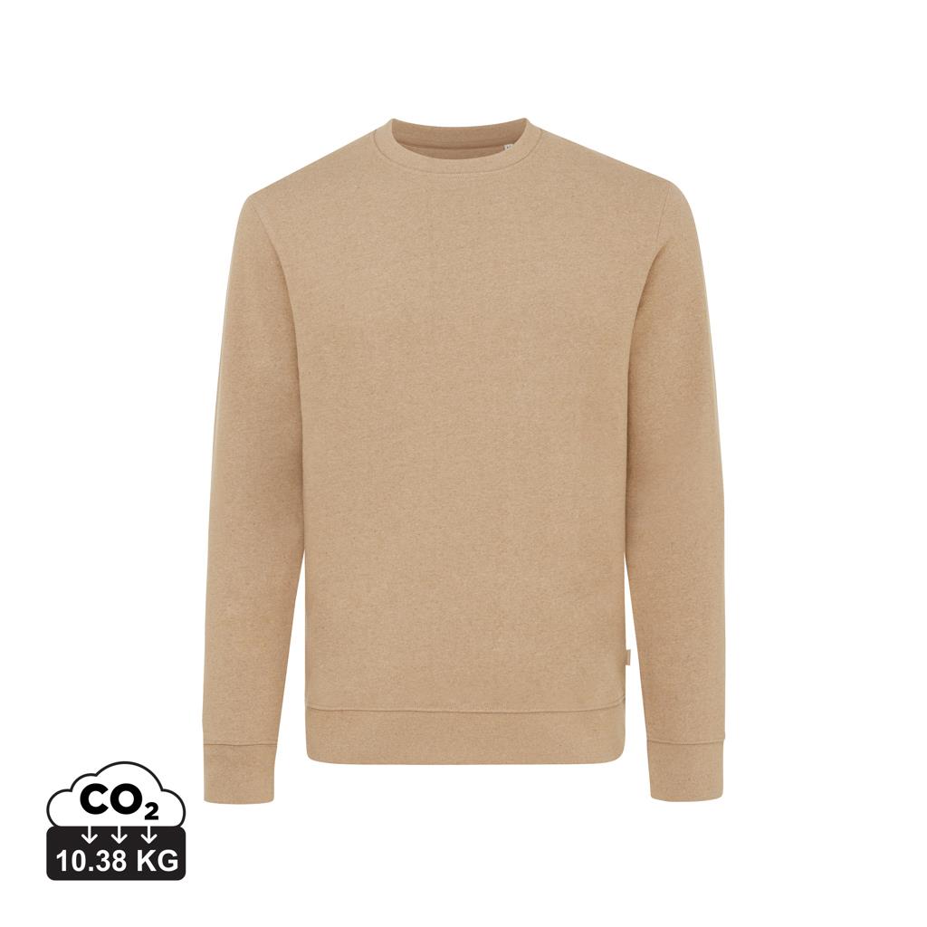 IQONIQ Denali ungefärbt. Rundhals-Sweater aus recycelter BW