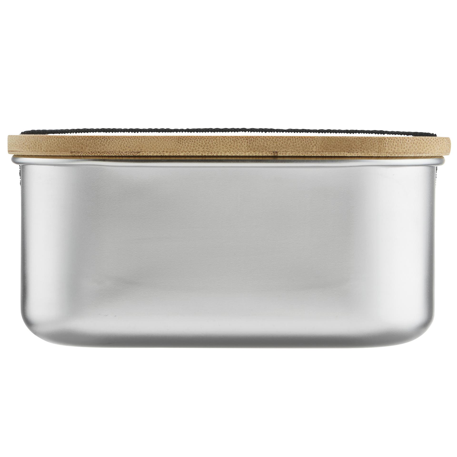 Lunchbox 1350 ml aus Edelstahl mit Bambus-Deckel