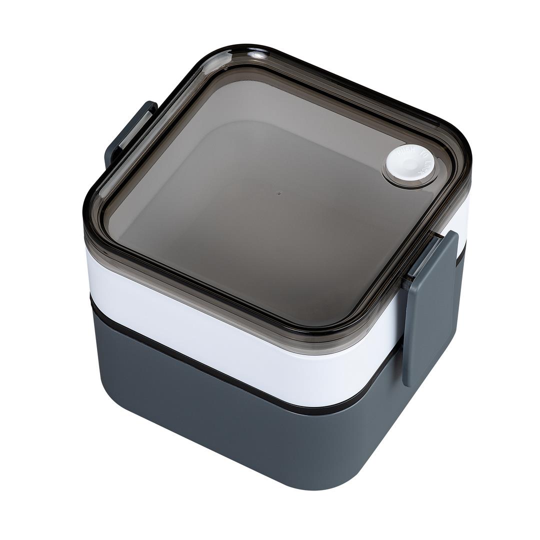 DUO Doppel- Lunchbox mit auslaufsicherem Deckel
