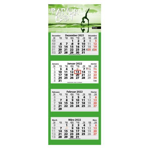4-Monats Faltkalender ´Quatrus-Light Plus´, Digital