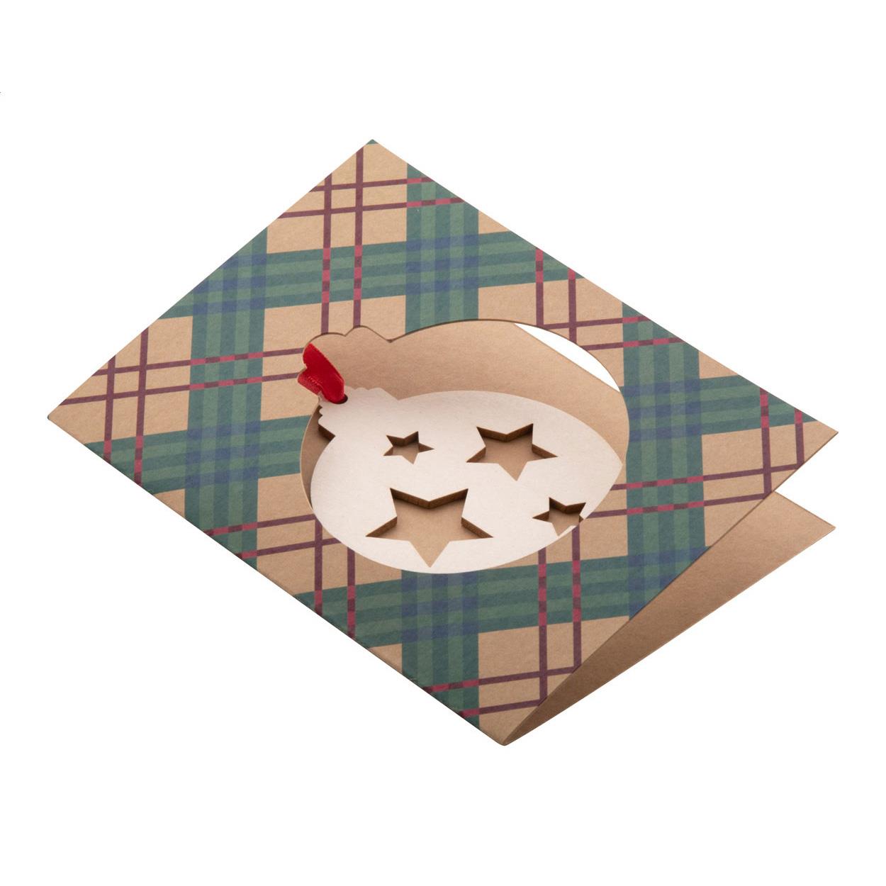 Weihnachtskarte, Kugel