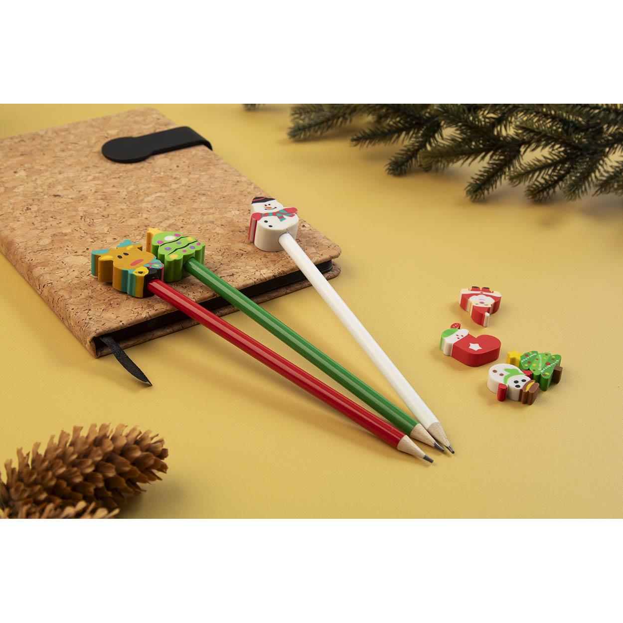 Bleistift mit Weihnachtsfigur, Rentier