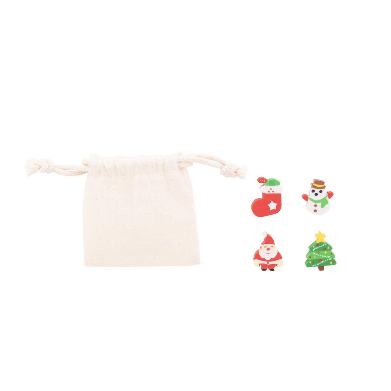Weihnachts-Radierer-Set