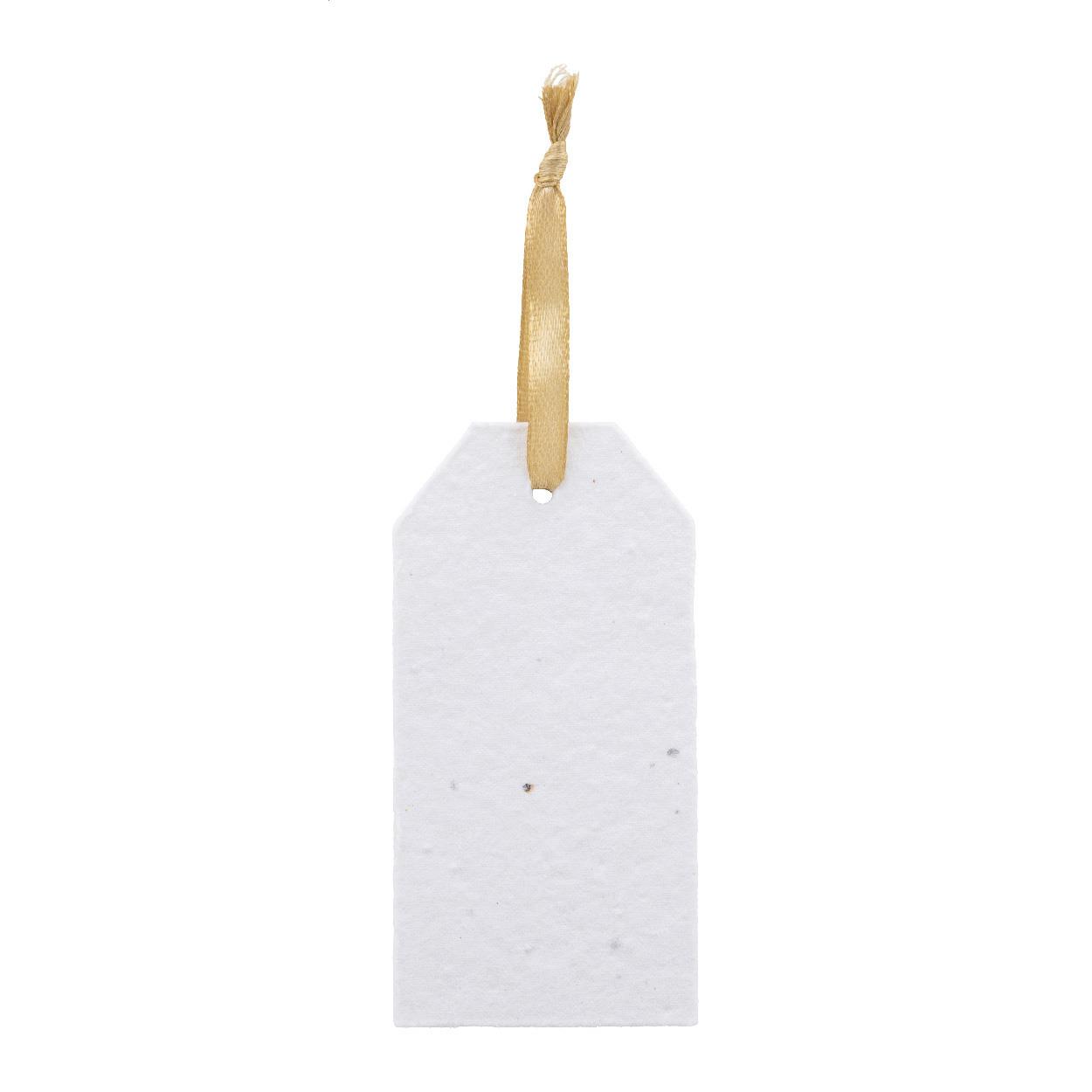 Individueller Geschenkanhänger aus Saatpapier