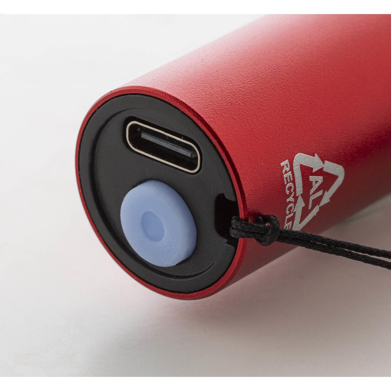 wiederaufladbare Taschenlampe aus recyceltem Aluminium