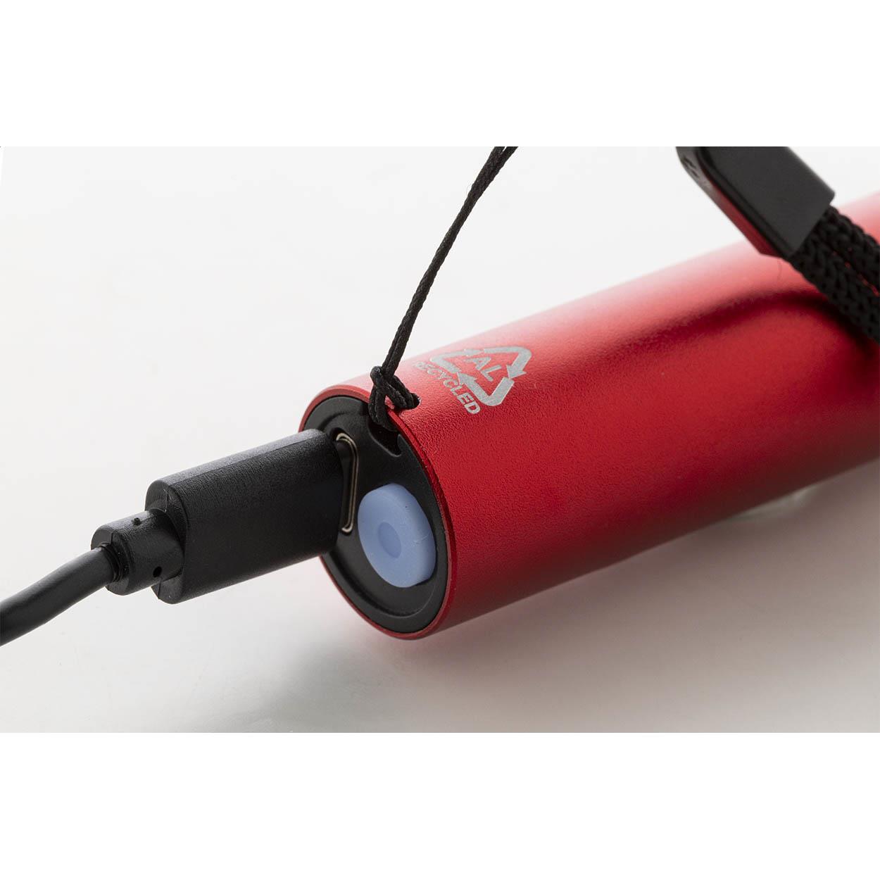 wiederaufladbare Taschenlampe aus recyceltem Aluminium