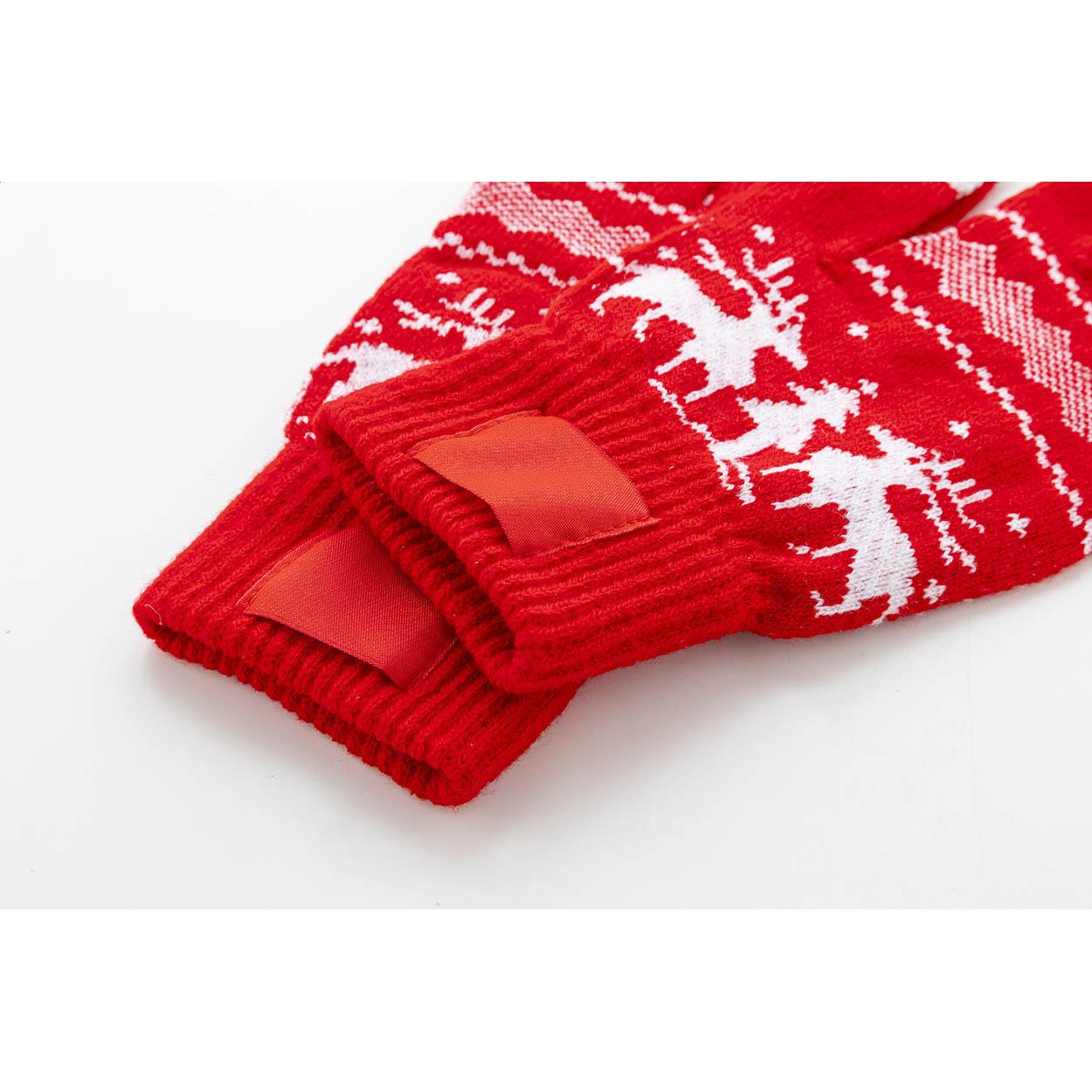 Weihnachtliche Touchscreen-Handschuhe