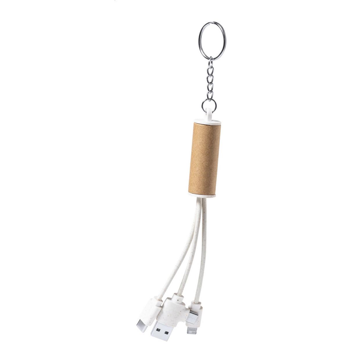 Schlüsselanhänger mit USB-Ladekabel