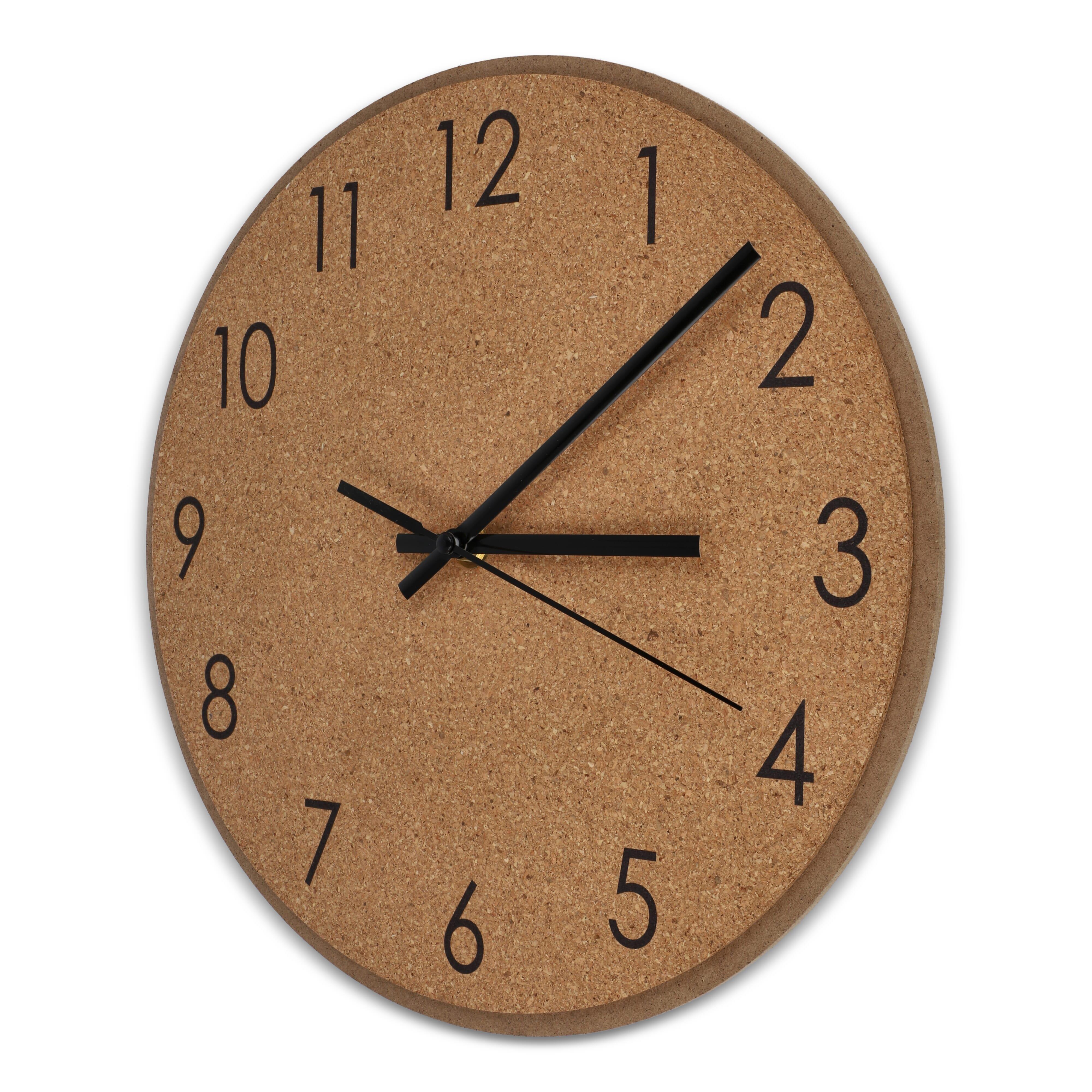 Wanduhr aus Kork
