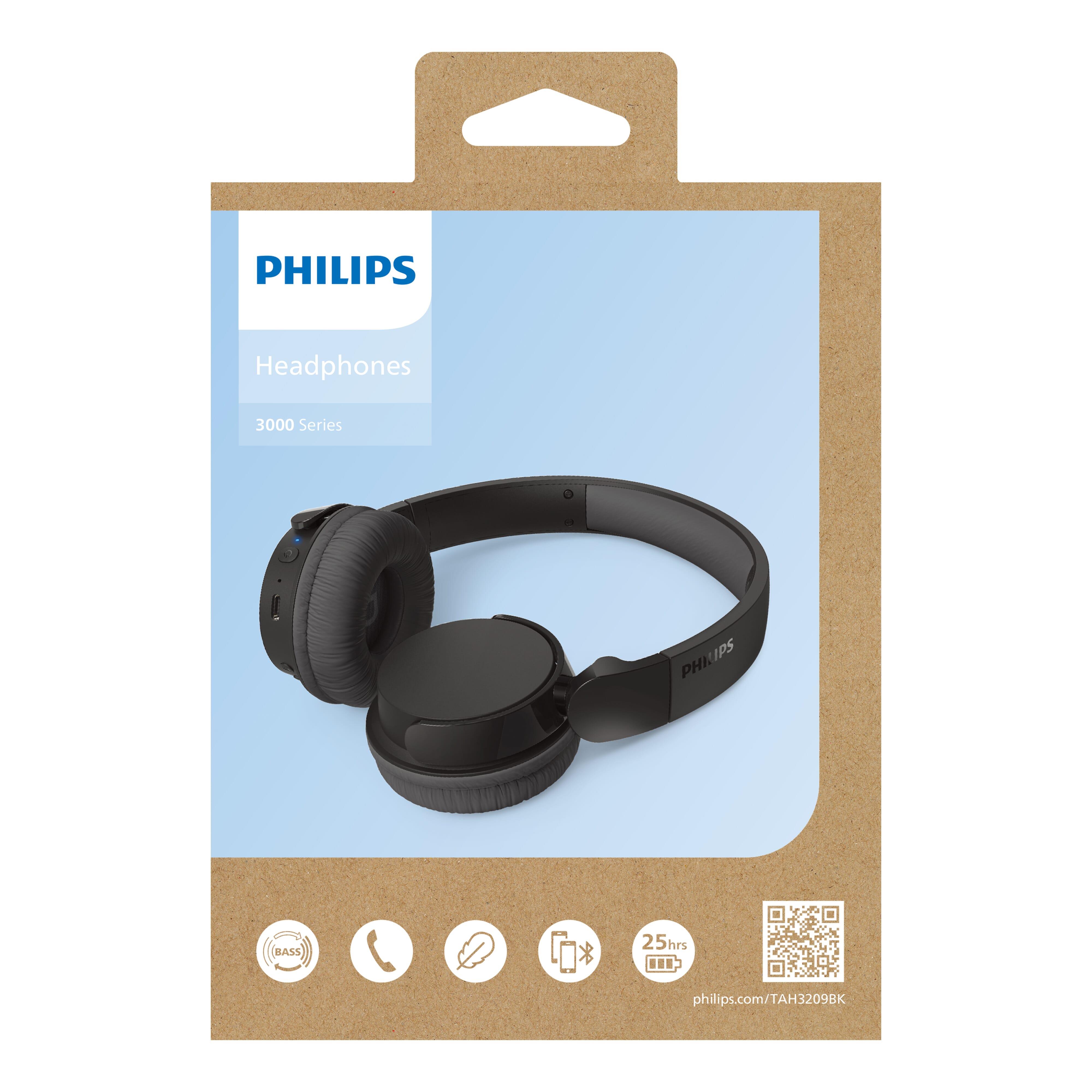 TAH3209 |Philips Bluetooth on ear Kopfhörer mit 25 Stunden Spielzeit