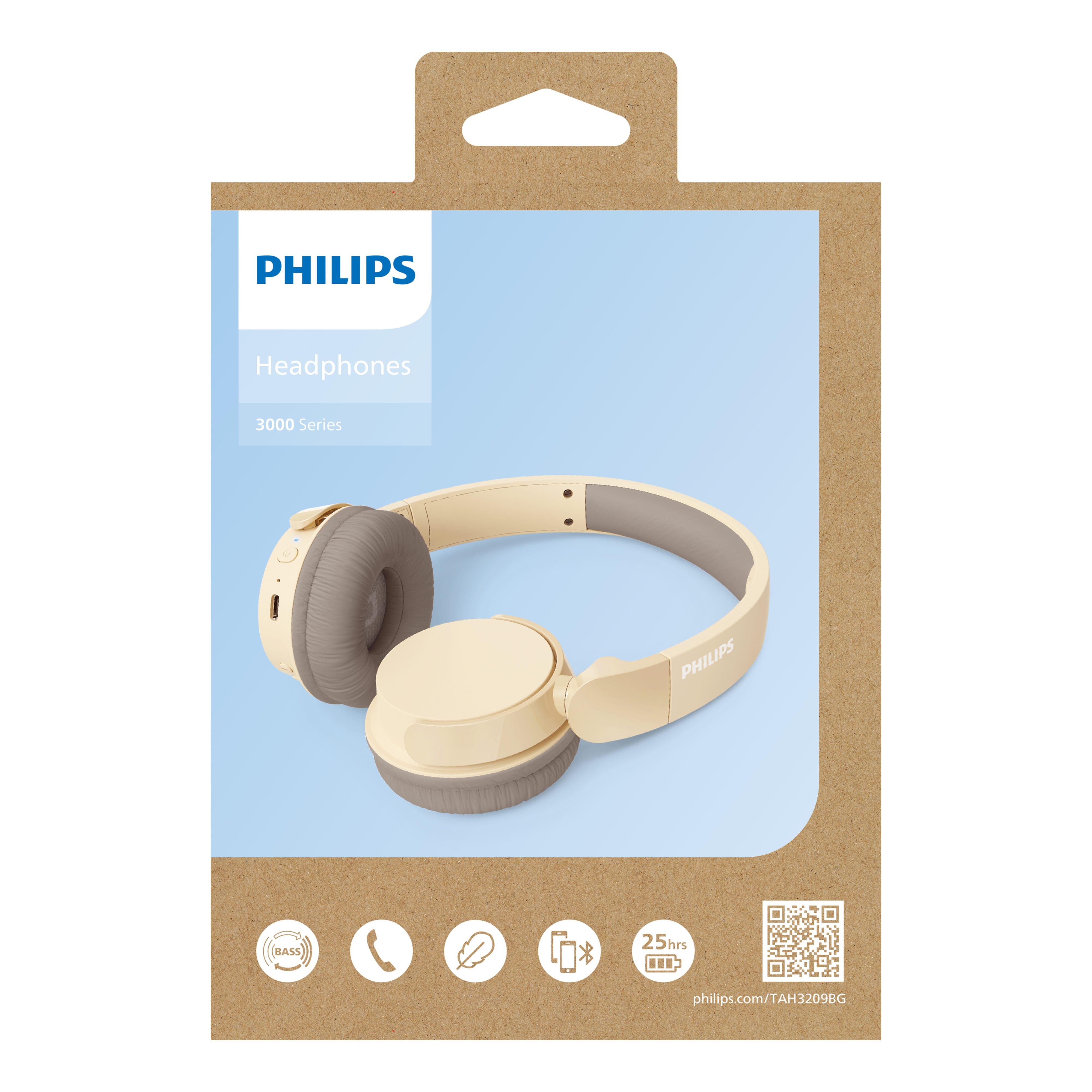 TAH3209 |Philips Bluetooth on ear Kopfhörer mit 25 Stunden Spielzeit