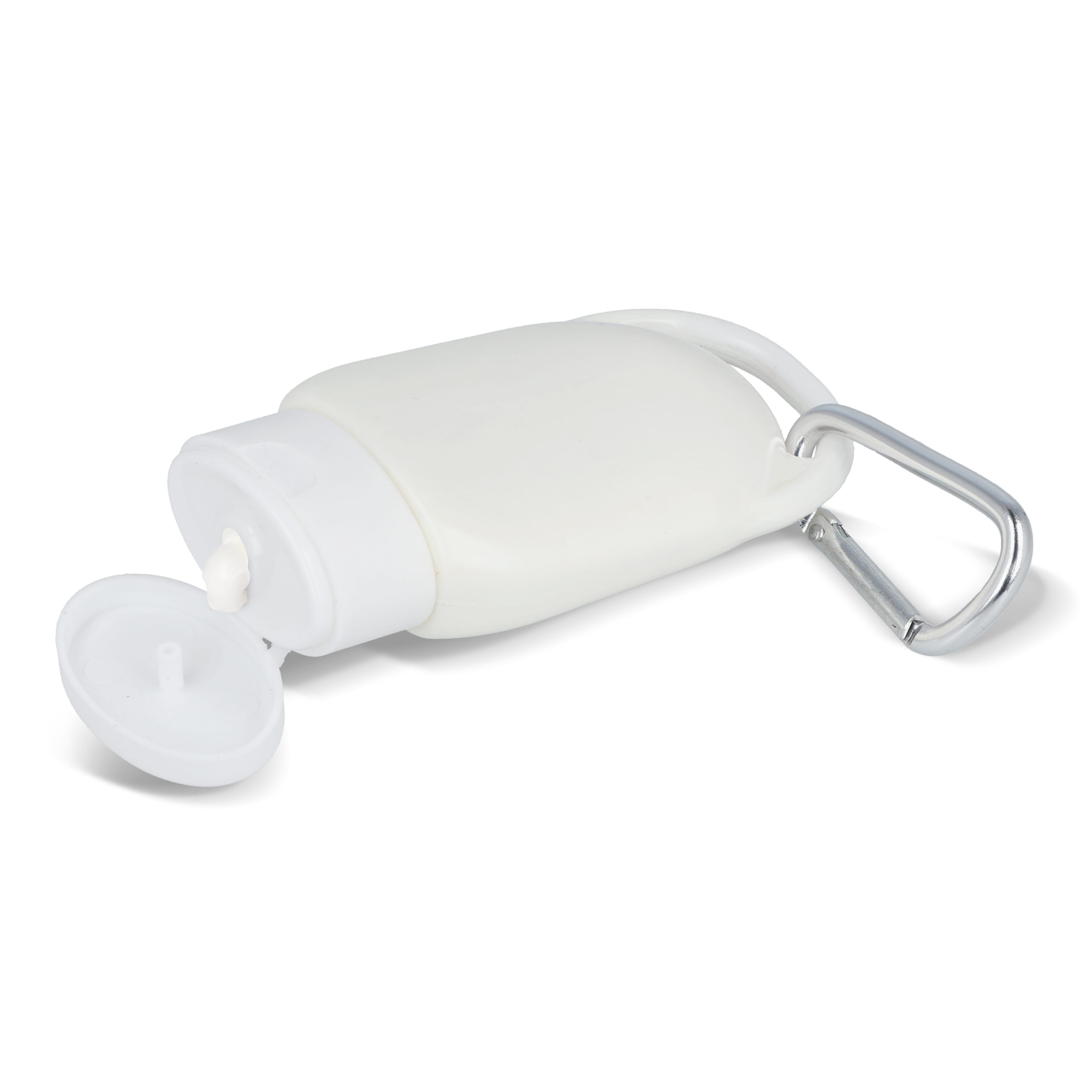 Sonnenschutzlotion mit Karabiner SPF30 aus recyceltem Material