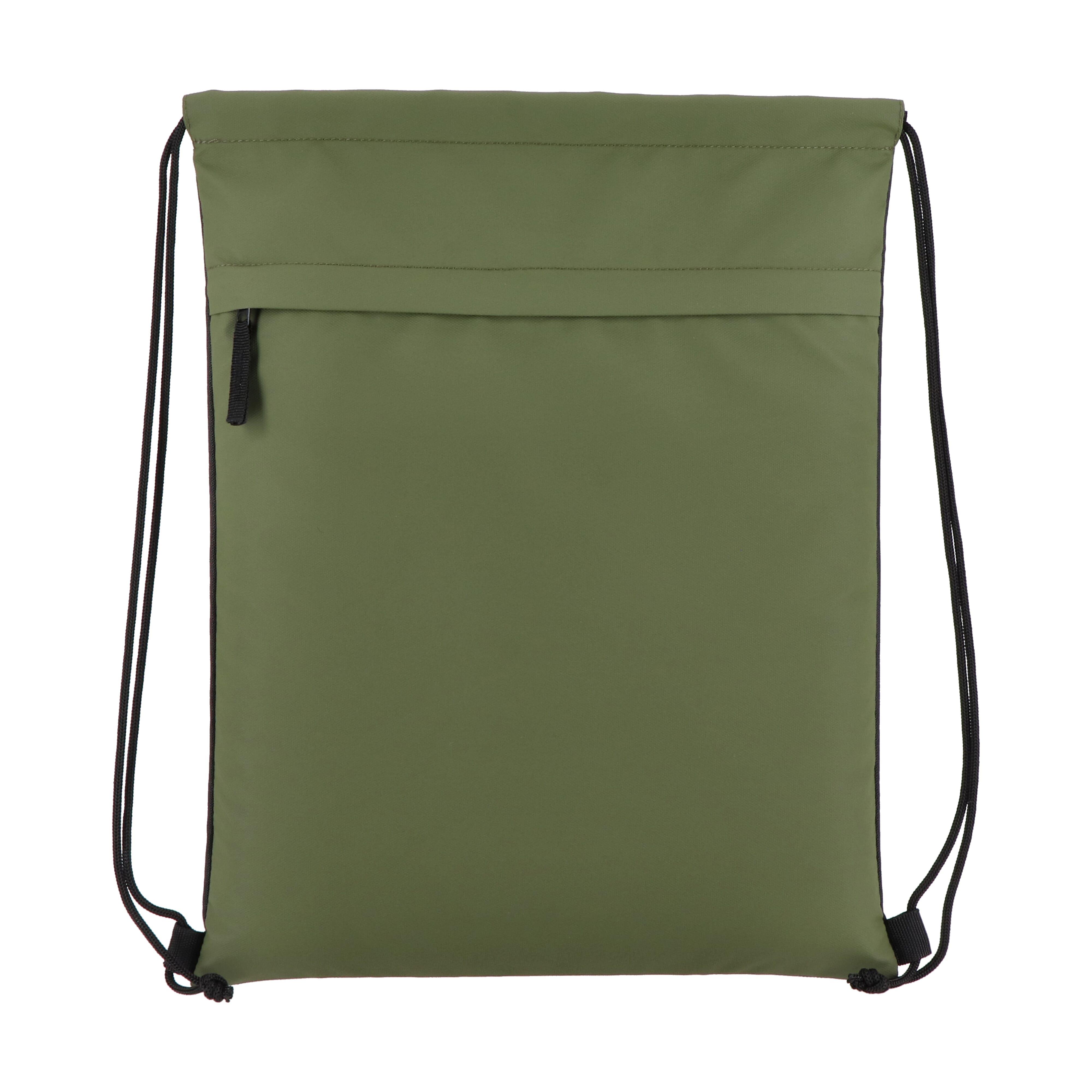 PU-beschichtete R-PET 600D Kordeltasche 33 x 42 cm