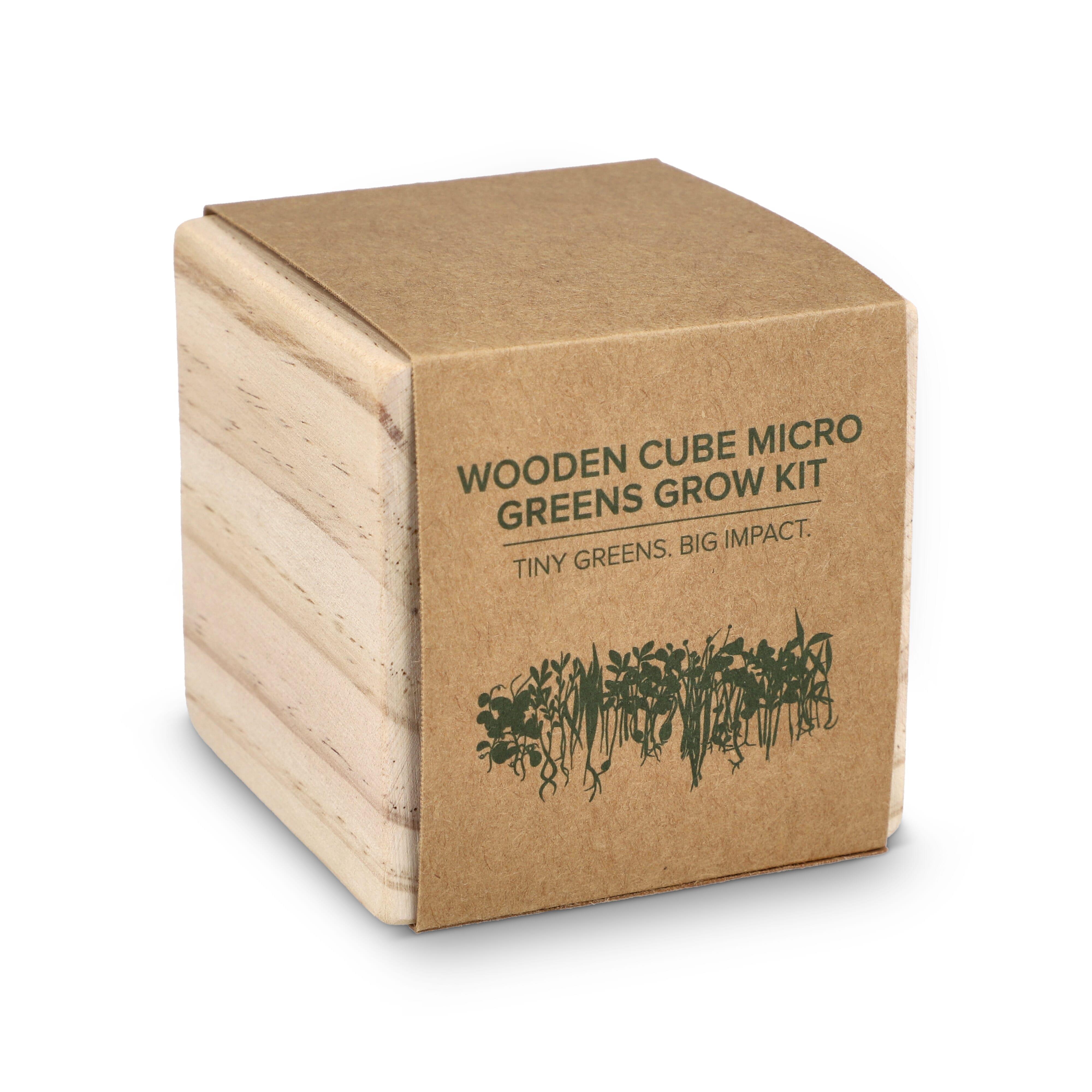 FSC-Holzpflanzgefäß-Set – Microgreens