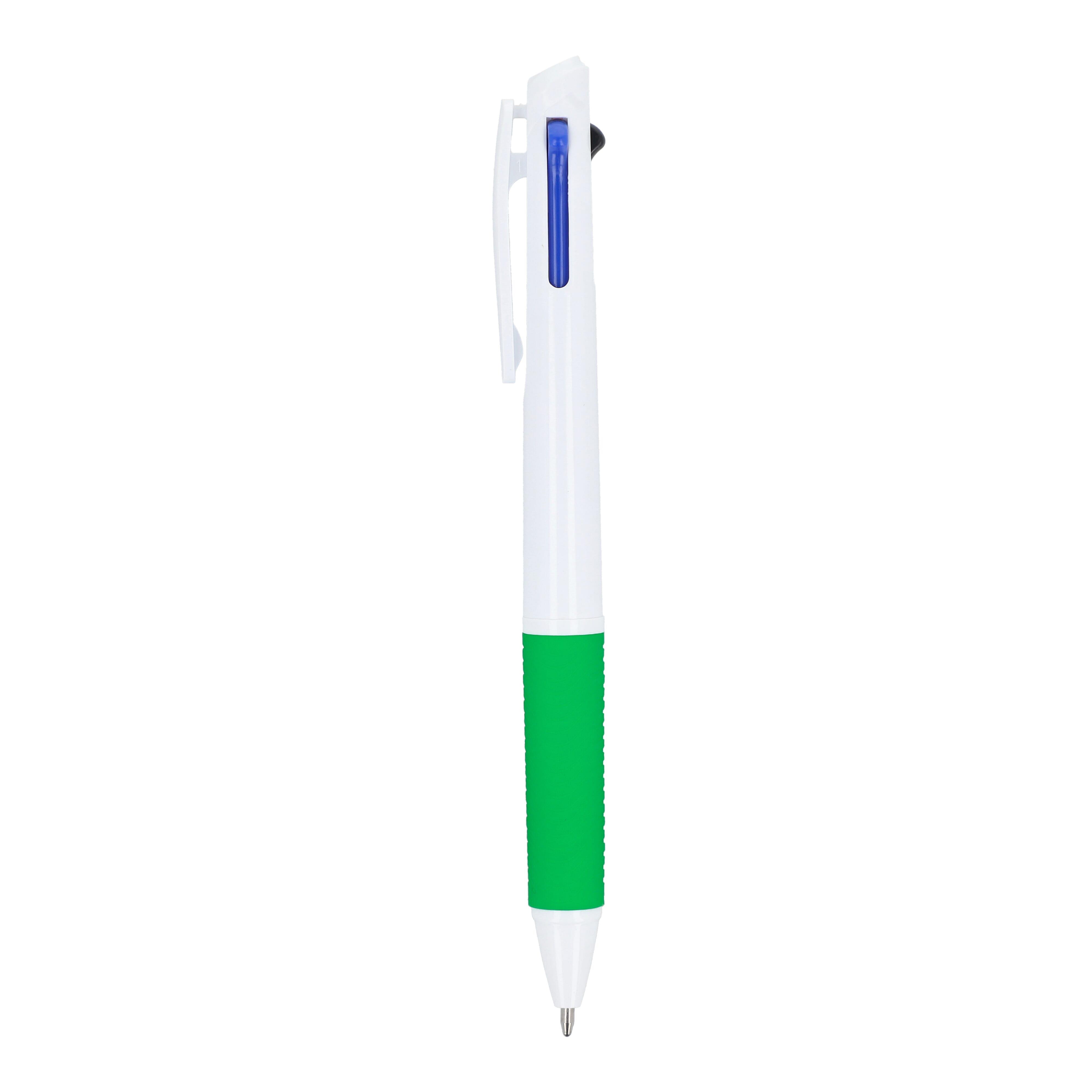 3-Farben-Stift mit Griffzone und Schlüsselband