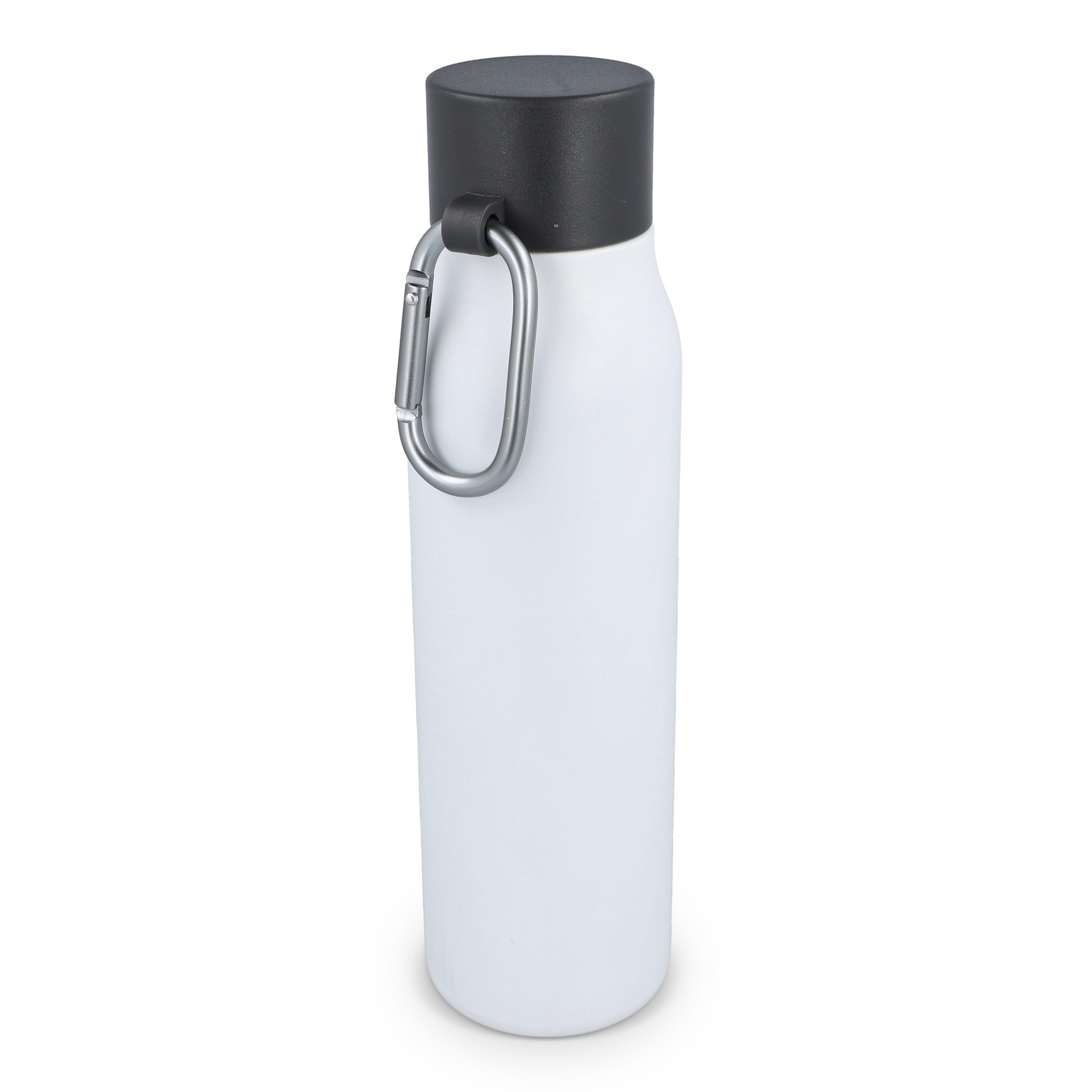 Karabiner mattierte Isolierflasche 600 ml